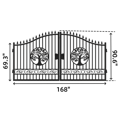 14' Iron Gate with Wider goalposts, No metal ball