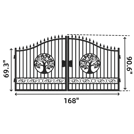14' Iron Gate with Wider goalposts, No metal ball