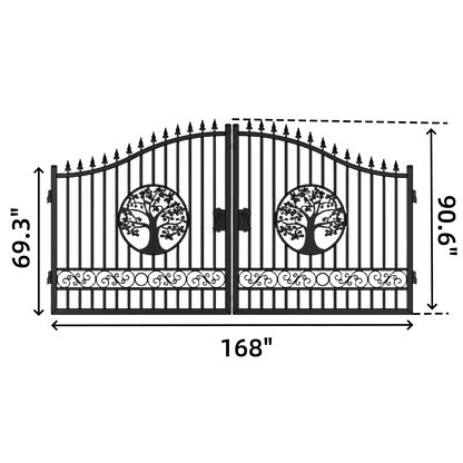 14' Iron Gate with Wider goalposts, No metal ball