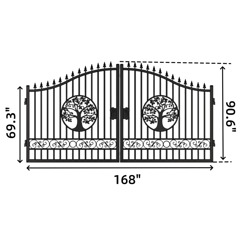 14' Iron Gate with Wider goalposts, No metal ball