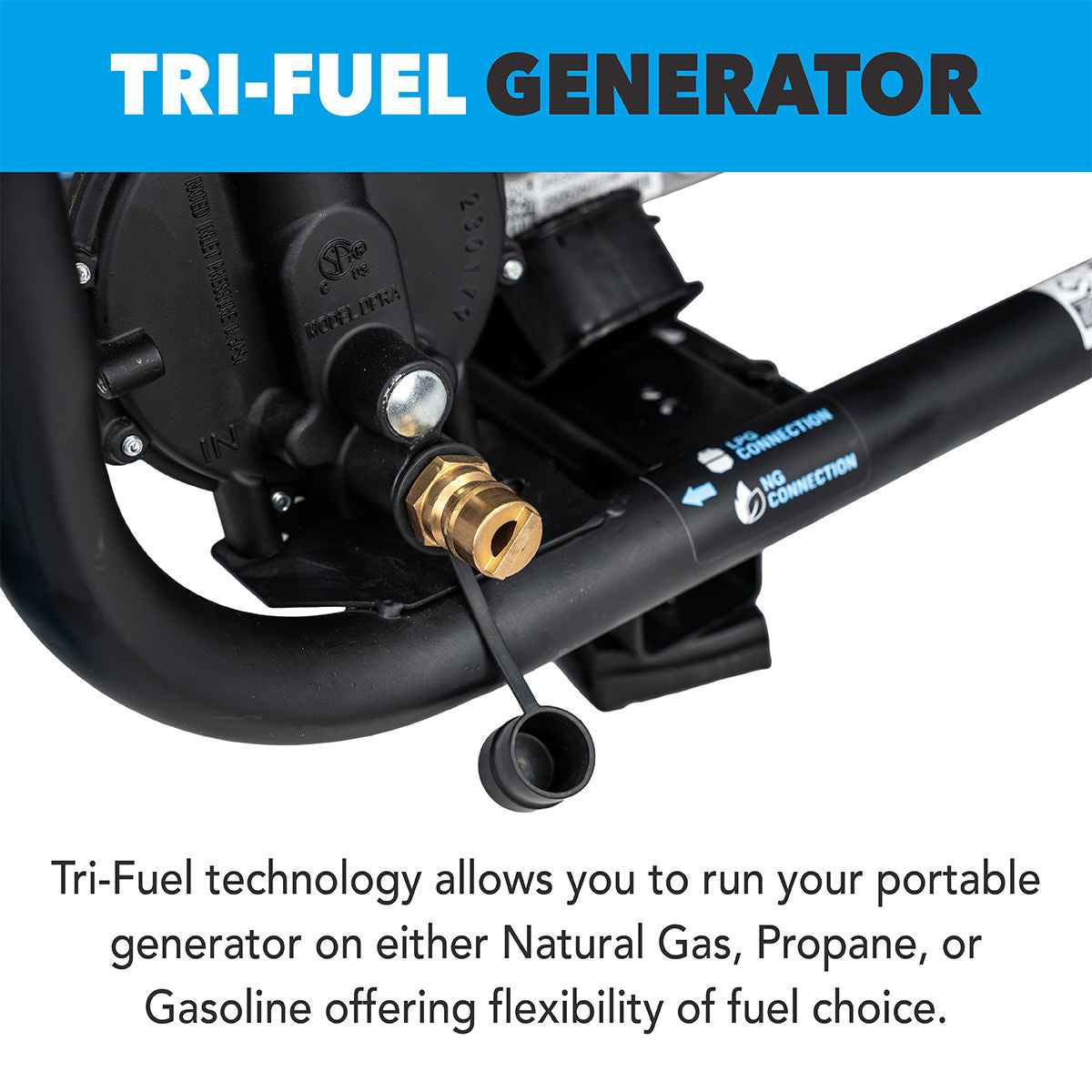15000W Tri-Fuel Generator with CO Sentry