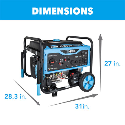 15000W Tri-Fuel Generator with CO Sentry