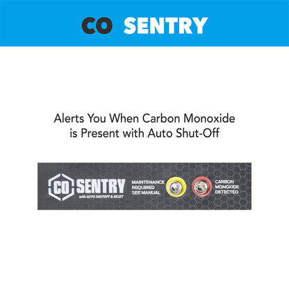 15000W Tri-Fuel Generator with CO Sentry