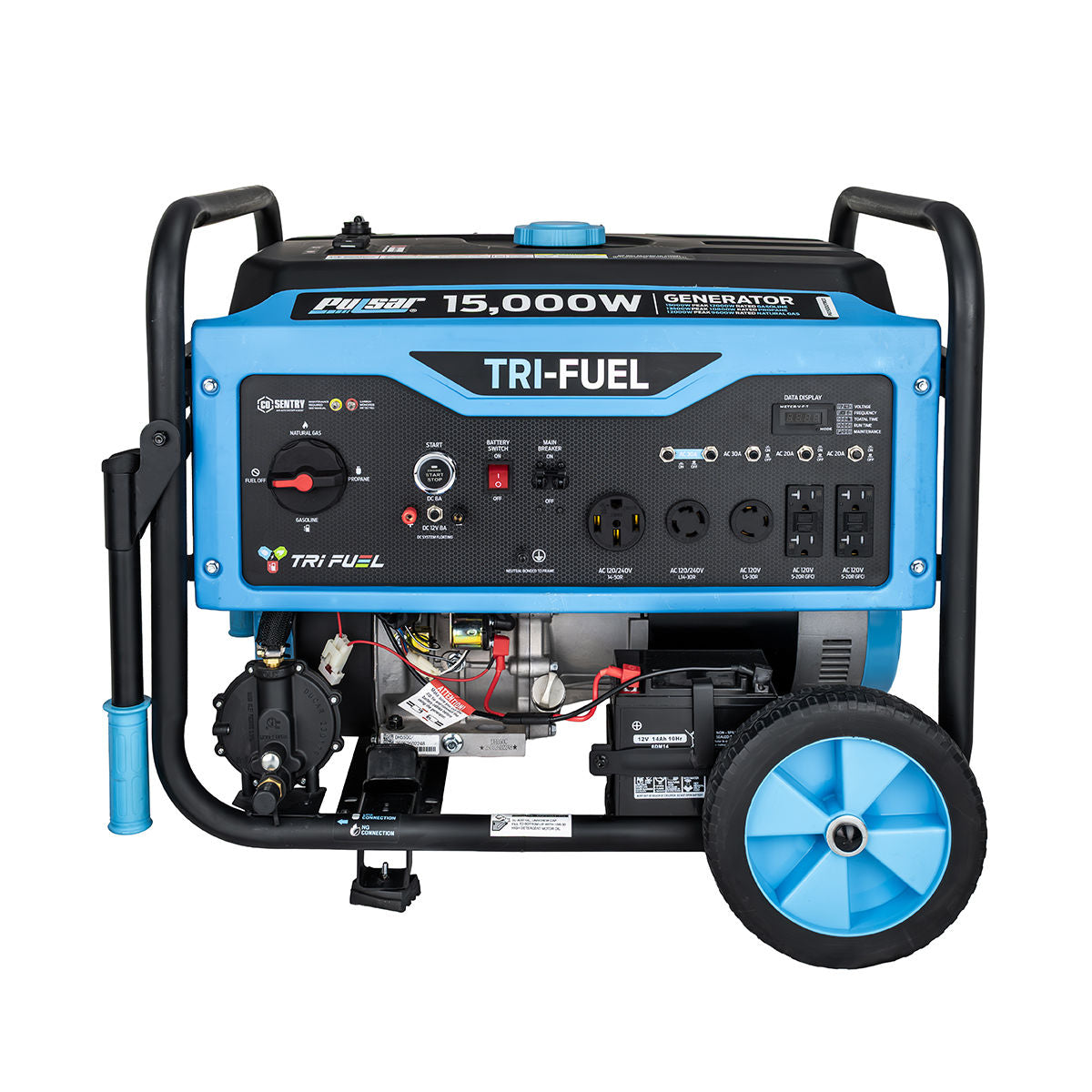 15000W Tri-Fuel Generator with CO Sentry