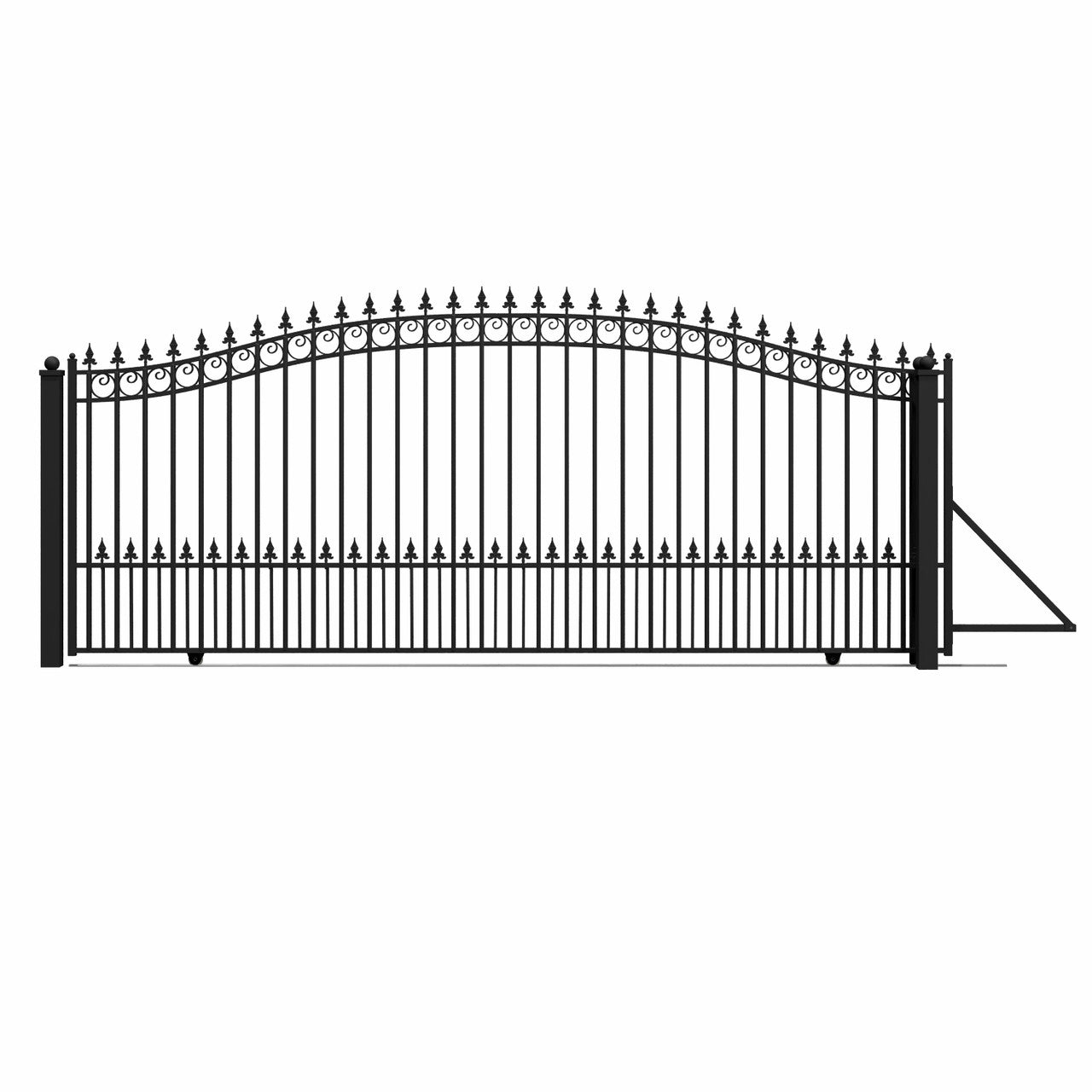 16x6 ft Steel Sliding Driveway Gate-Prague-Style