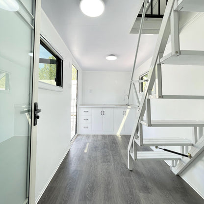 17x7 ft Tiny House with Lift Loft