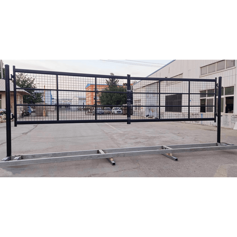 18 Ft Farm Metal Grid Iron Gate