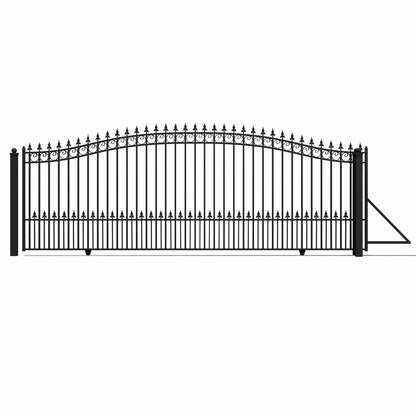 18x6 ft Steel Sliding Driveway Gate-Prague-Style