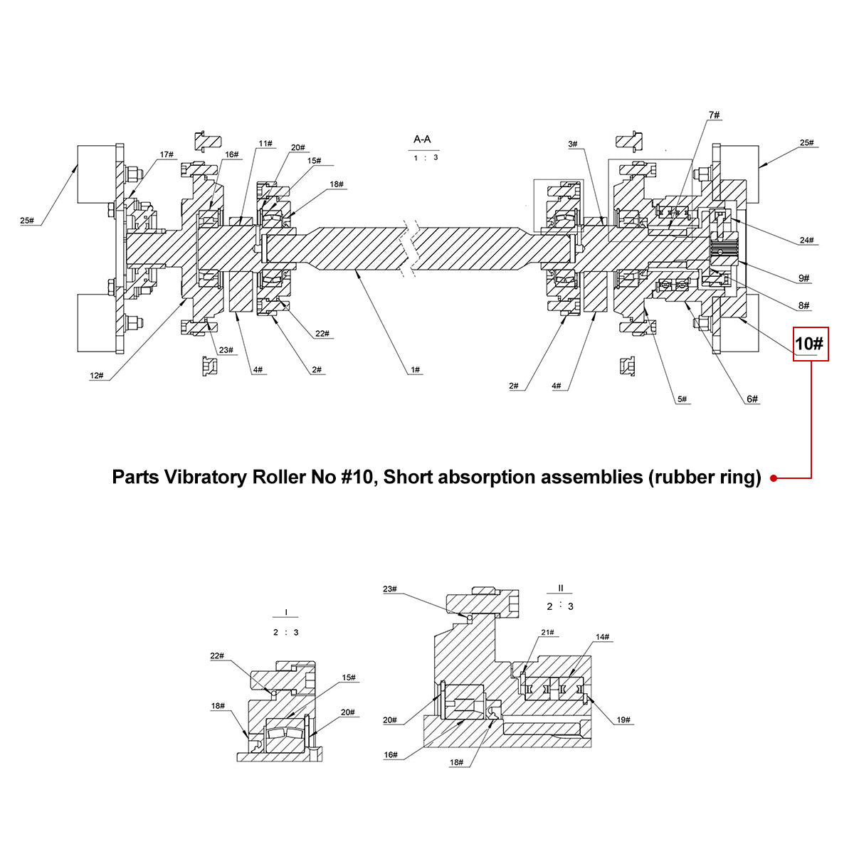 vibratory roller parts