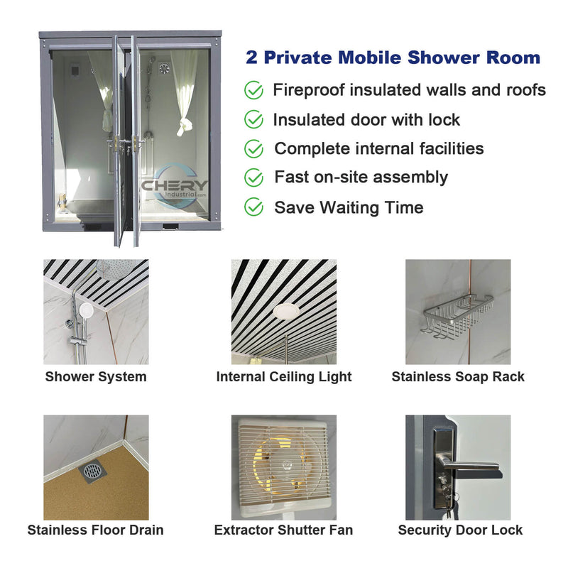 Bastone 2 Private Mobile Shower Room