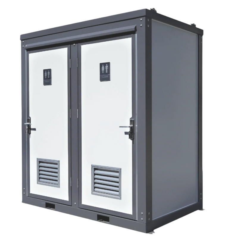 Bastone 2 Private Toilet Stalls Portable Restroom