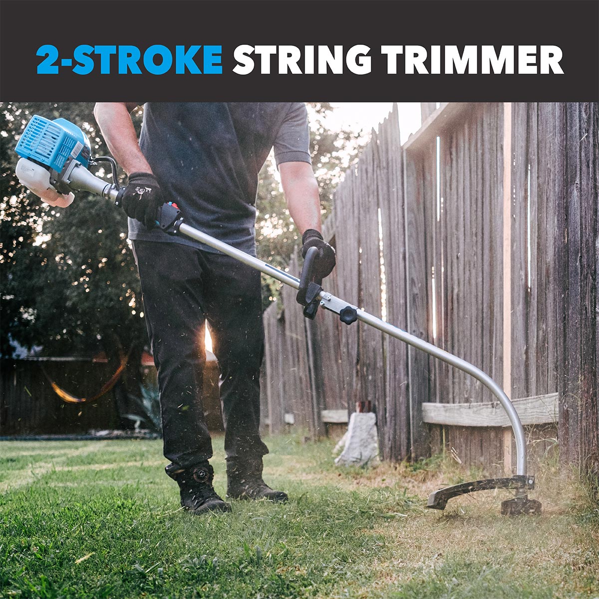2-Stroke-Curved-Shaft-String-Trimmer