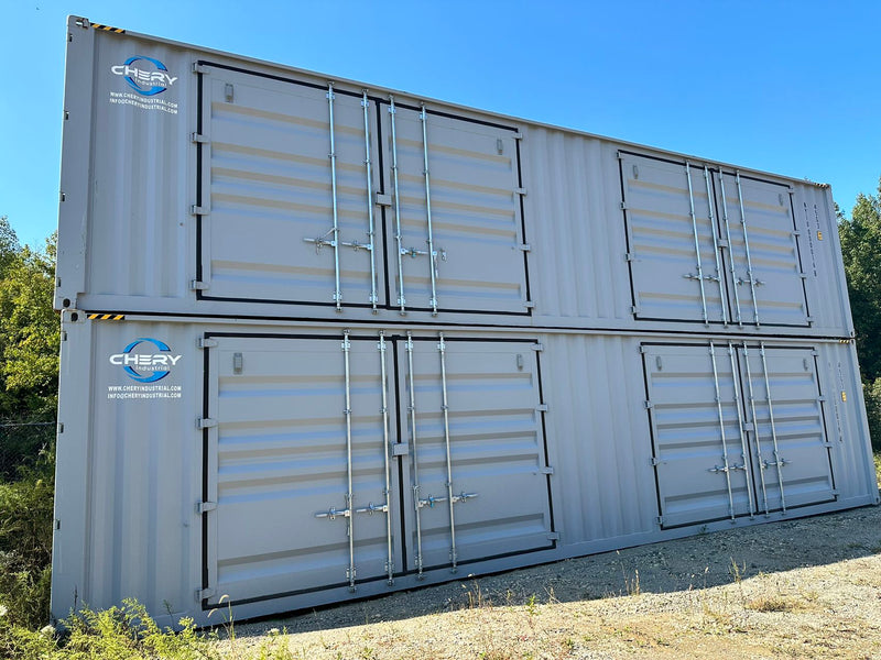 40ft High Cube Two Multi Doors Container with Logo