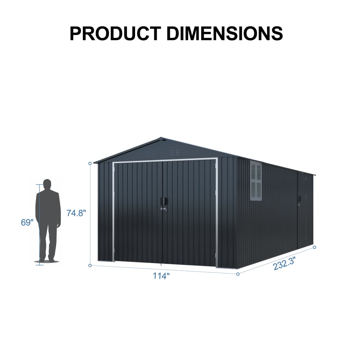 20_x_10_ft_Black_Metal_Shed_with_Window#color_black