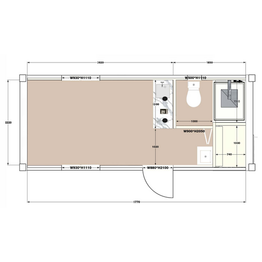 20ft Modified Container House
