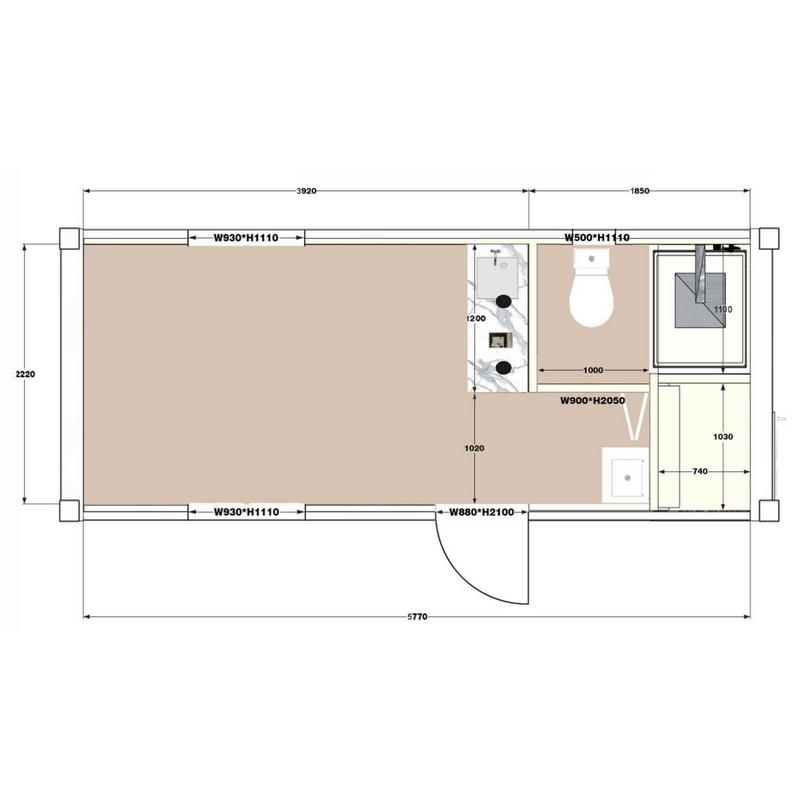 20ft Modified Container House