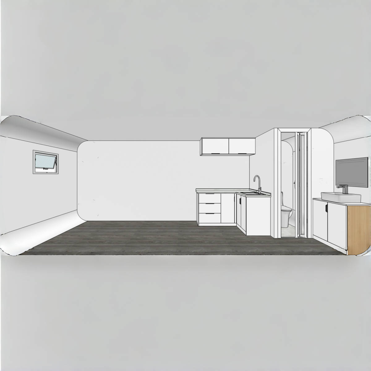 Outdoor Living and Working Tiny House 20ft B