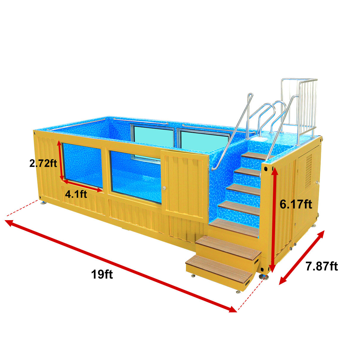 20ft Container Swimming Pool dimension