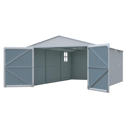 20x13ft Metal Shed with Window#color_white