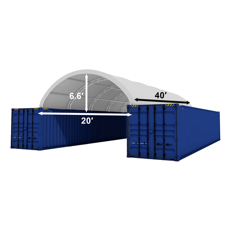 20'x40' Double Truss Container Shelter-Regular