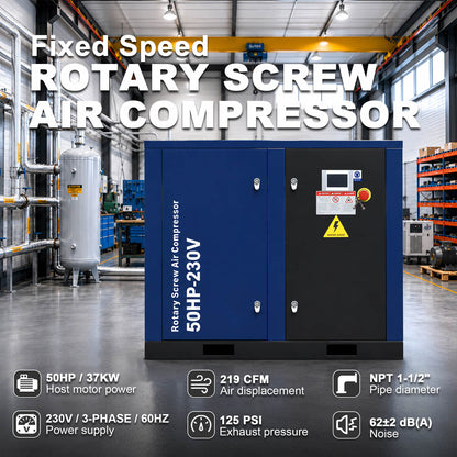 219CFM-Rotary-Screw-Air-Compressor-50HP-125PSI-230V-3PHASE-60HZ features