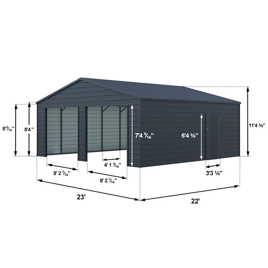 22_x_23_Metal_Shed