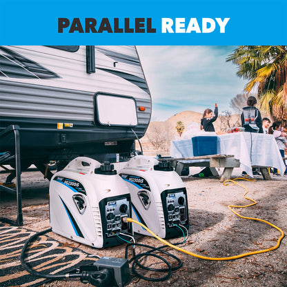2,300W Portable Gasoline Inverter Generator, 1,800W Rated, CARB