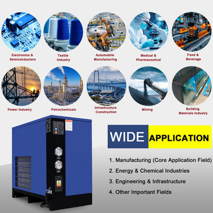 240CFM Refrigerated Air Dryer 3Phase 460V For Air Compressor