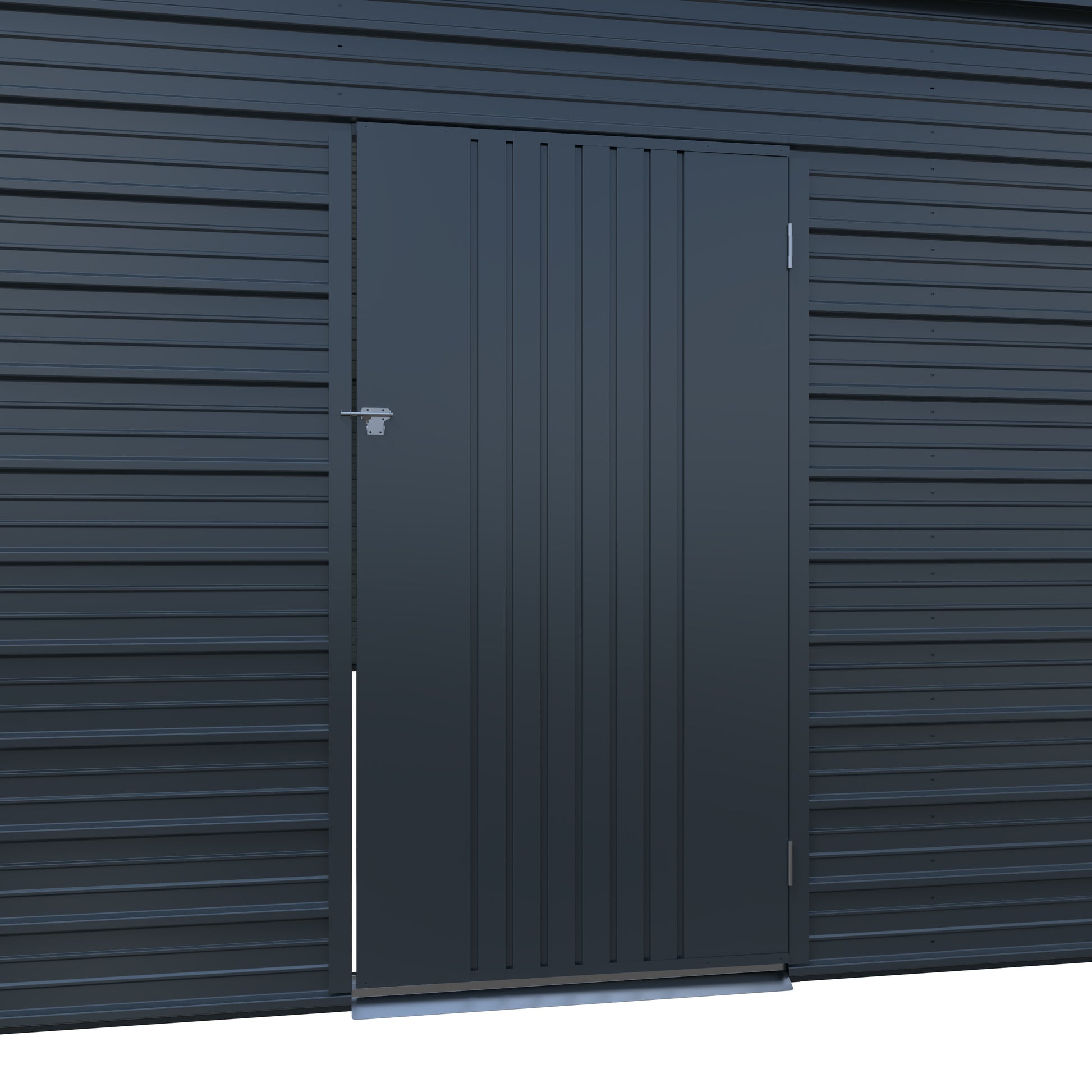 25' x 33' Metal Garage with Double Roll-Up Door & Side Door