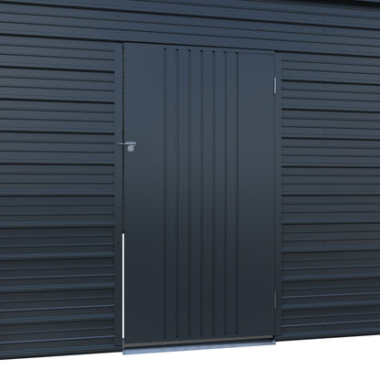 25' x 33' Metal Garage with Double Roll-Up Door & Side Door