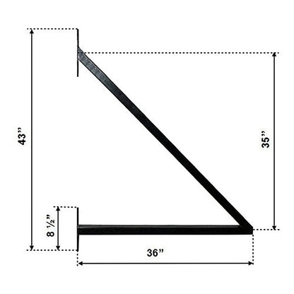 25ft Steel Sliding Driveway Gate with 5ft Pedestrian-MADRID Style