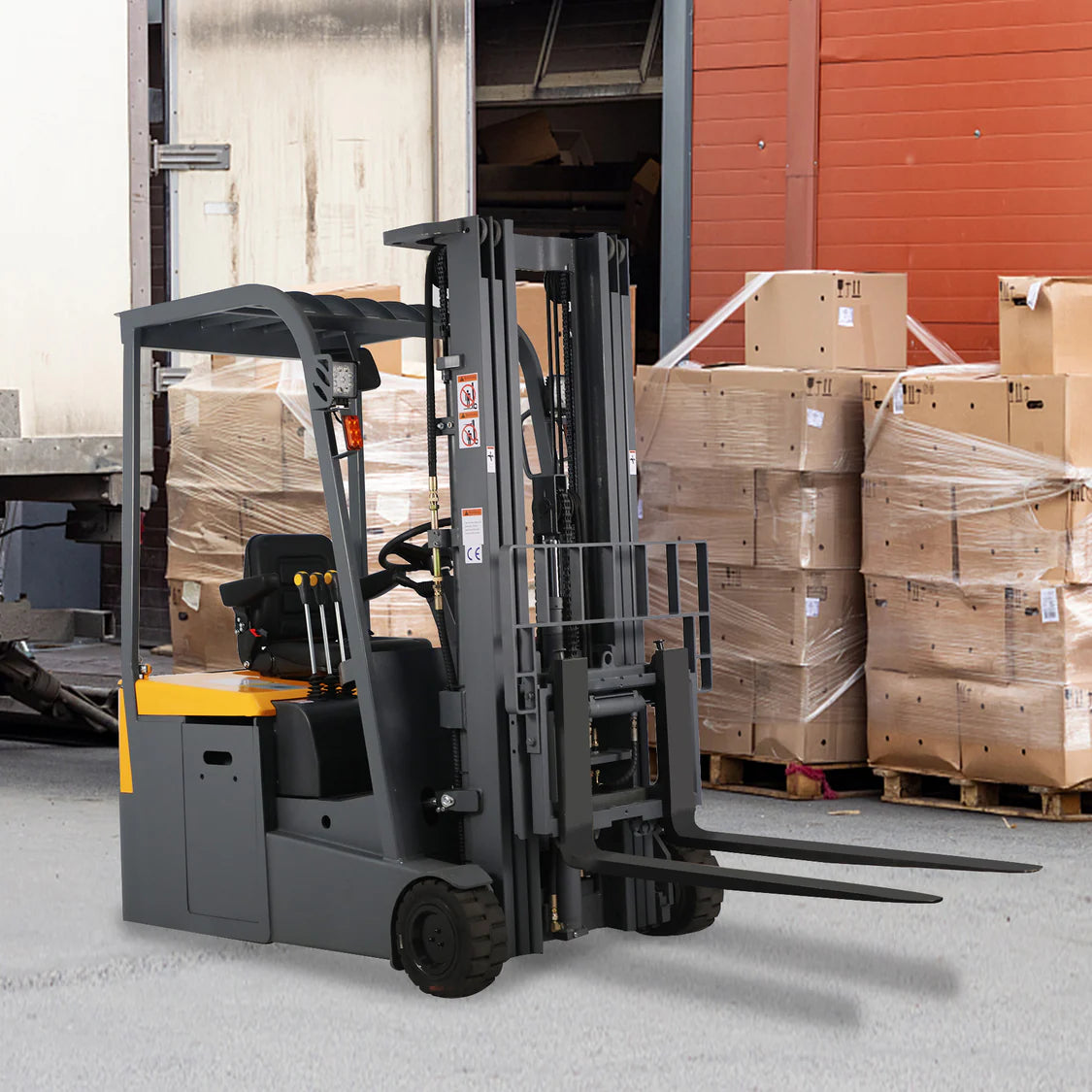 3-Wheel Electric Forklift | Li-ion Battery | 3300 lbs. Capacity | 189" Lift Height | TX Self-Pickup