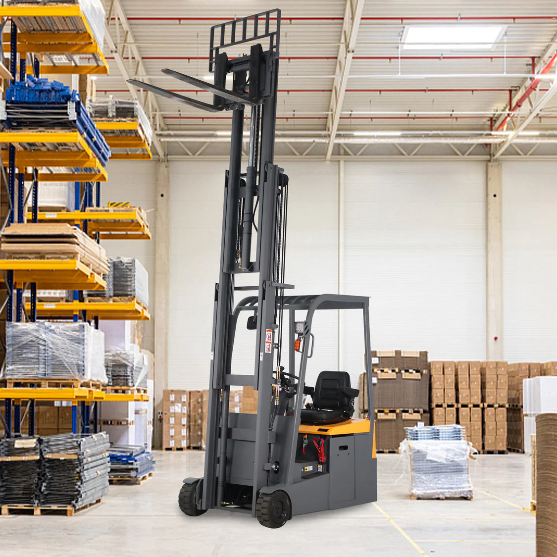3-Wheel Electric Forklift | Li-ion Battery | 3300 lbs. Capacity | 189" Lift Height | TX Self-Pickup