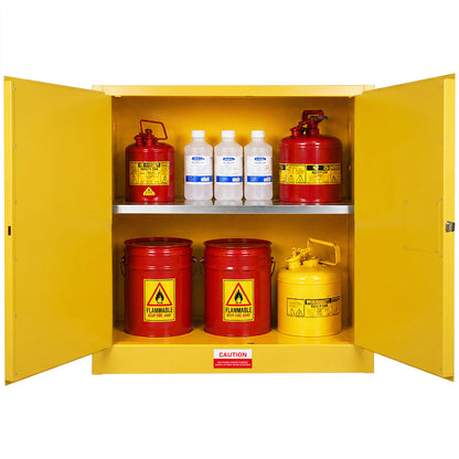 30 Gal Flammable Safety Cabinet, 43"Wx18"Dx44"H