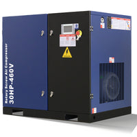 123CFM Rotary Screw Air Compressor on a white background