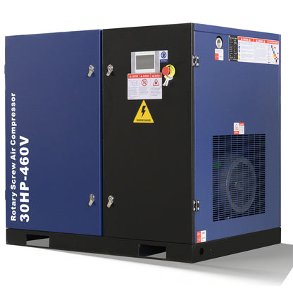 123CFM Rotary Screw Air Compressor on a white background