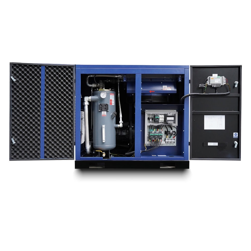 30HP Rotary Screw Air Compressor, 123CFM, 125PSI, 460V 3PHASE 60HZ