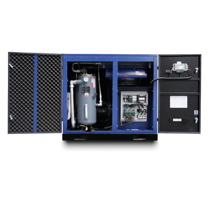 30HP Rotary Screw Air Compressor, 123CFM, 125PSI, 460V 3PHASE 60HZ