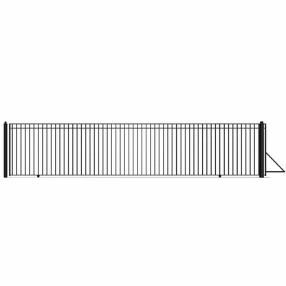 30x6 ft Steel Sliding Driveway Gate - MADRID Style