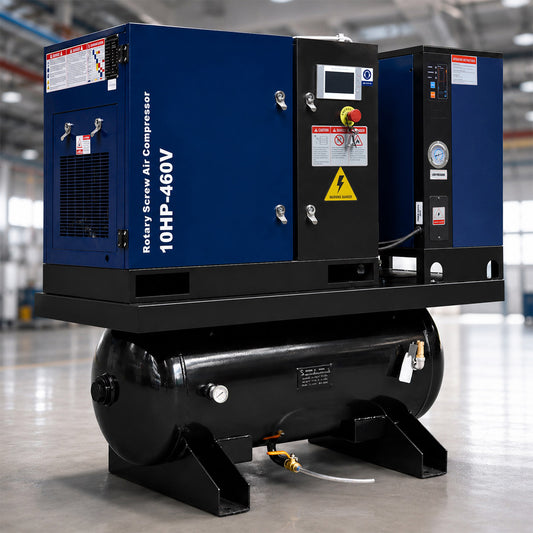 34CFM-10HPRotary-Screw-Air-Compressor-with-Dryer