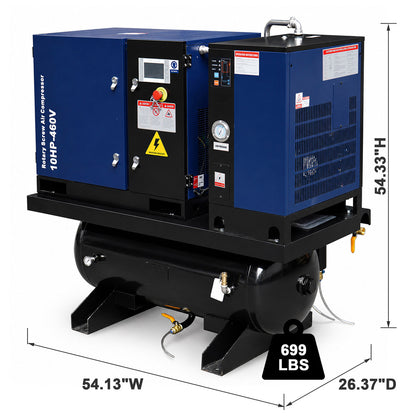 34CFM-10HPRotary-Screw-Air-Compressor-with-Dryer
