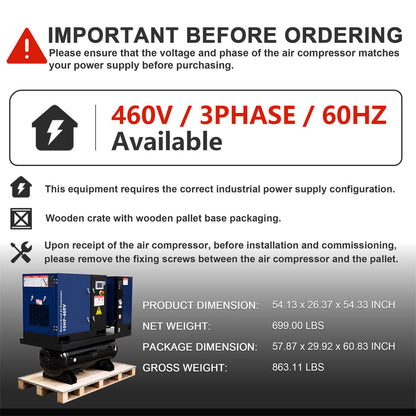 34CFM-10HPRotary-Screw-Air-Compressor-with-Dryer