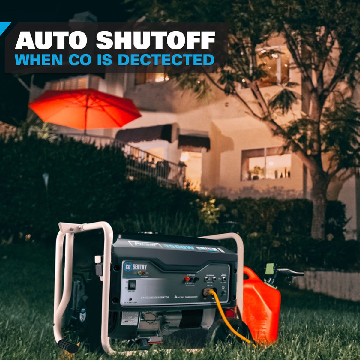 3500W Gas Powered Generator