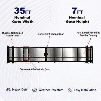 35FT-7FT_Manual_Sliding_Iron_Gate