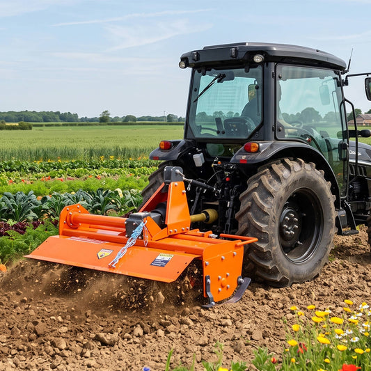 37" 3-Point Rotary Tiller for 15-25HP Tractor, Cat. 1 Hookup