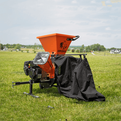 3" 6.5 Hp 196cc Disk Chipper Shredder With Chip Bag