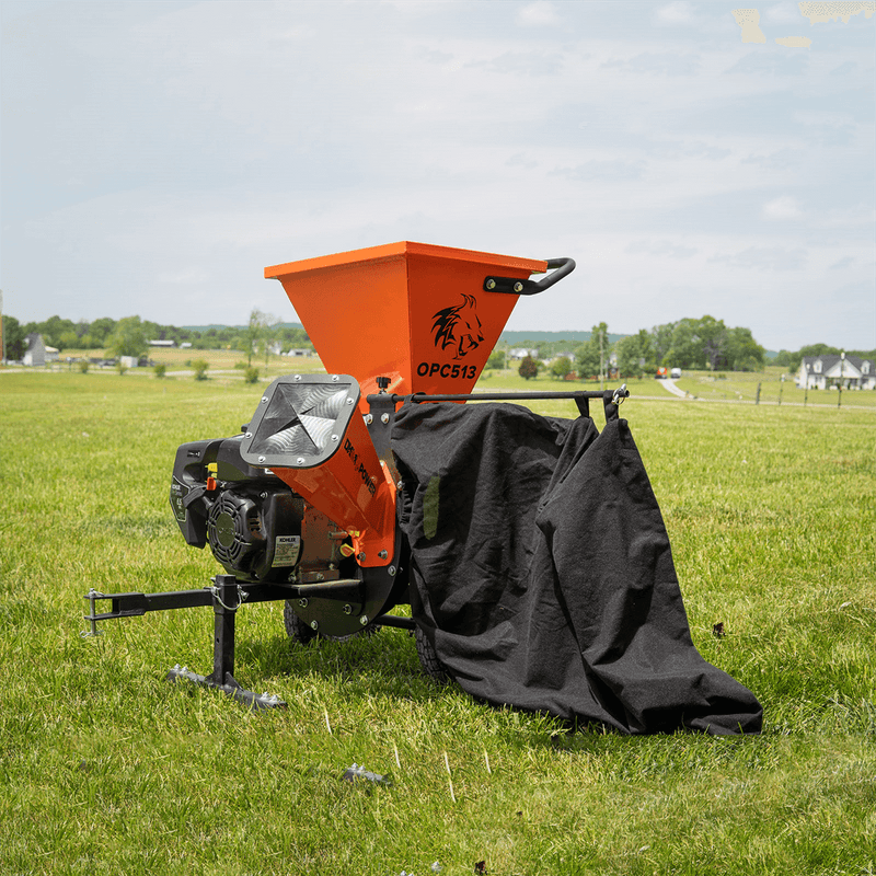 3" 6.5 Hp 196cc Disk Chipper Shredder With Chip Bag