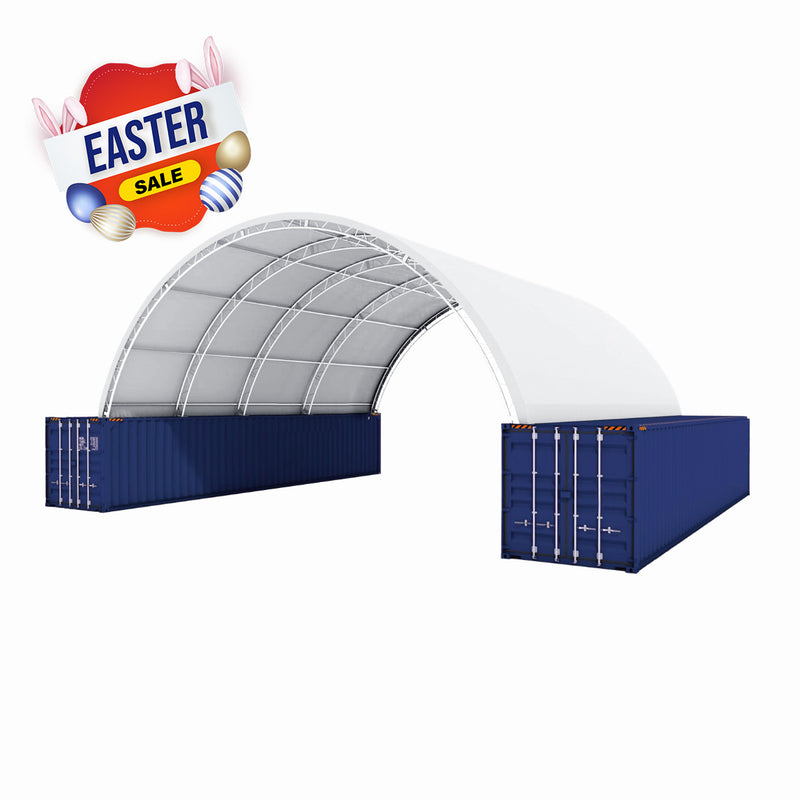 40'x40'x15' Double Truss Shipping Container Canopy Shelter-Easter Sale