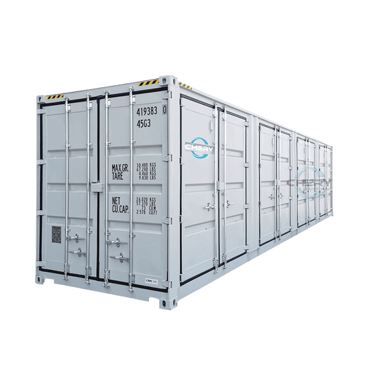 40ft High Cube Container with 4 Side Doors, with Logo