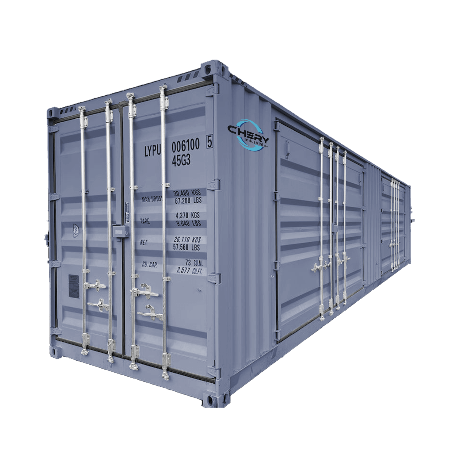 40ft High Cube Two Multi Doors Container with Logo